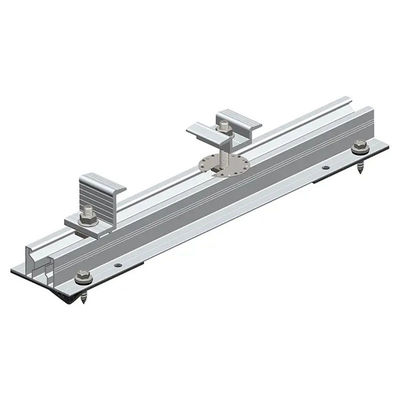 Buon prezzo 41mm Silver Aluminum Solar Rail 3000mm Solar Pv Mounting Rails in linea